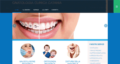 Desktop Screenshot of clinicagnatologicacatania.it